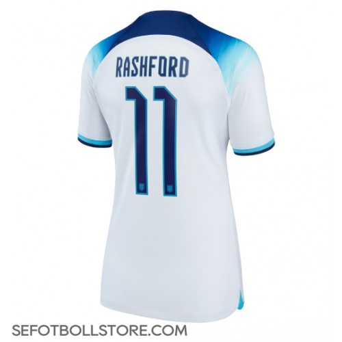 England Marcus Rashford #11 Replika Hemmatröja Dam VM 2022 Kortärmad